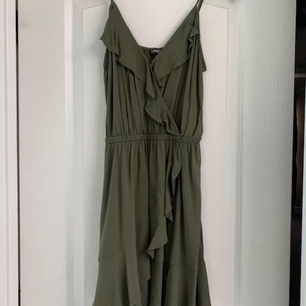 Express mini ruffle dress size S